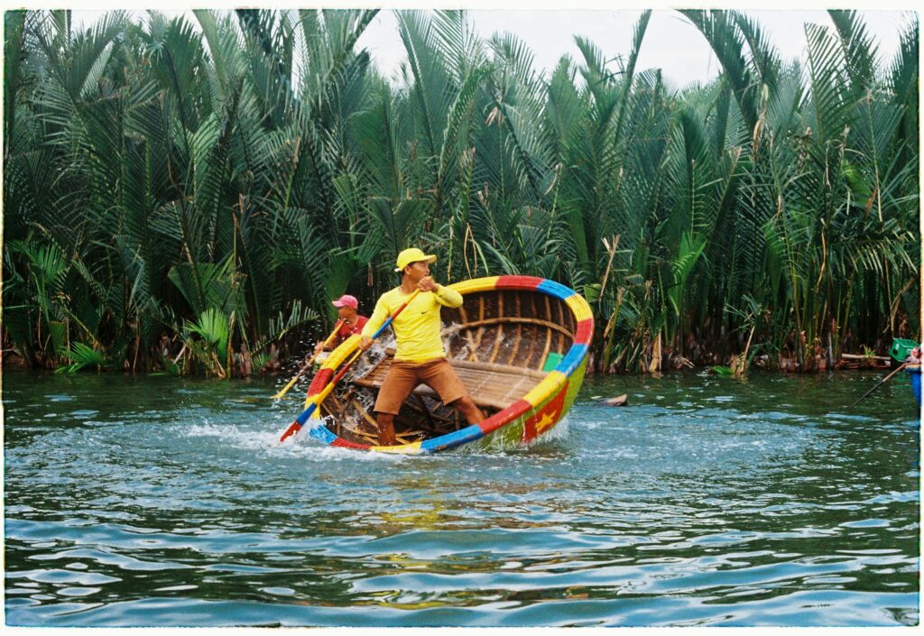 Basket boat hoi an
