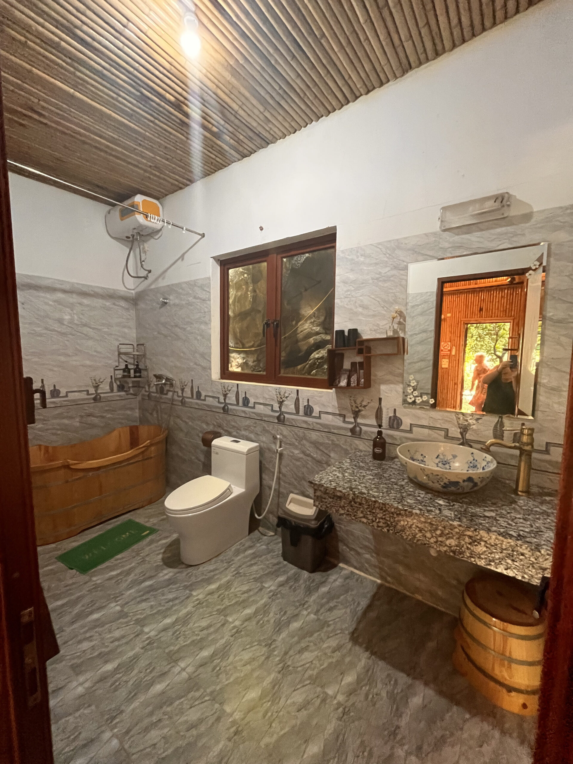 Salle de bain, green Mountain homestay