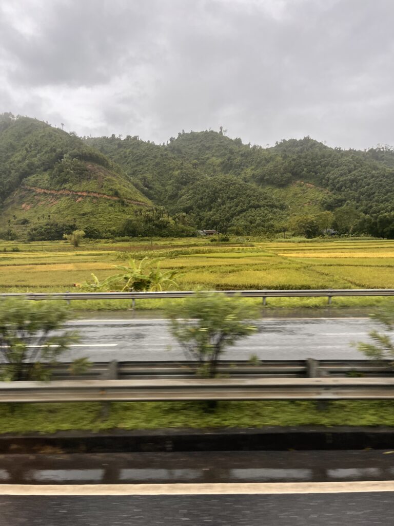 Vue depuis le bus entre Hanoï et Sa Pa
