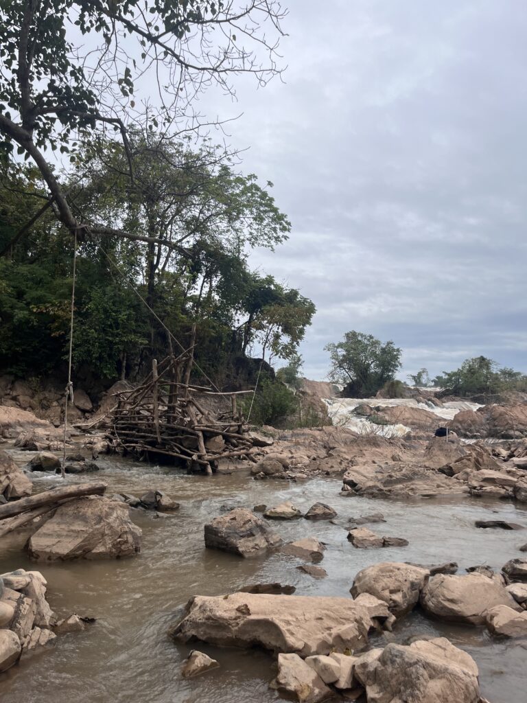 Waterfall on Mekong river